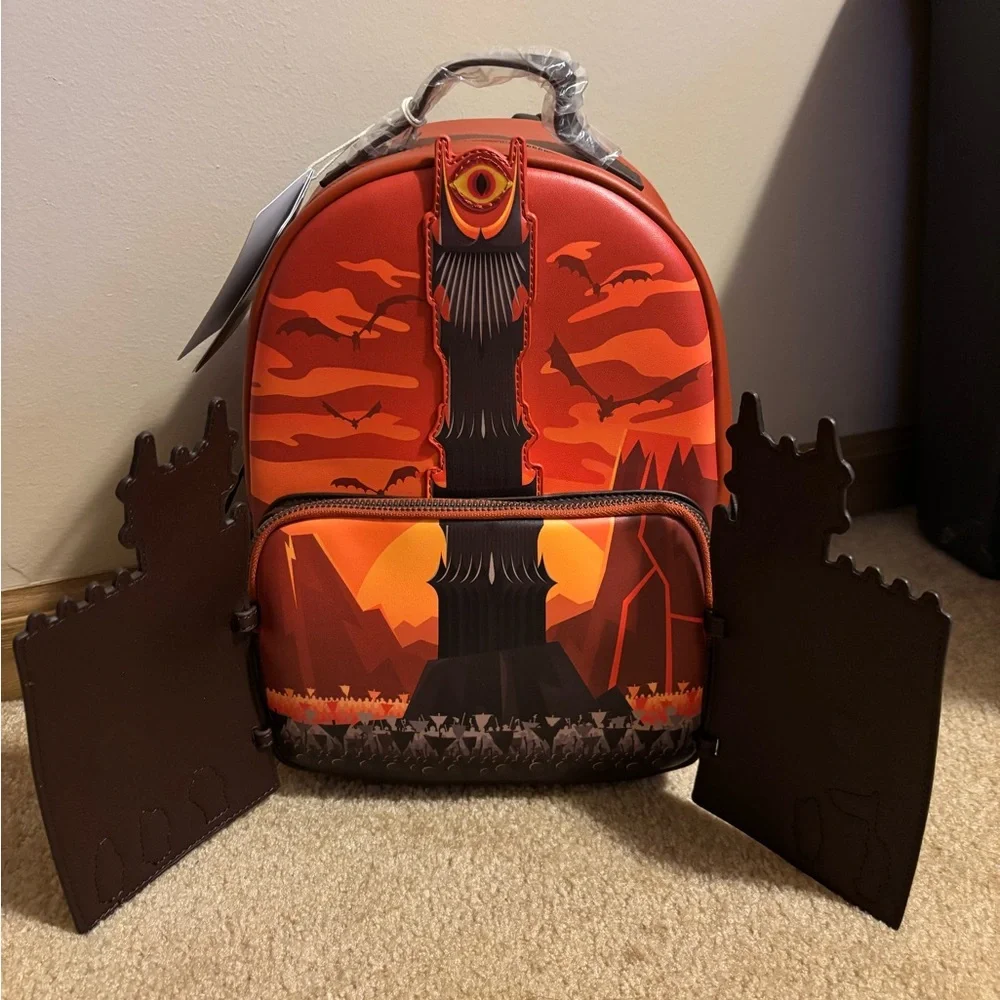 Loungefly Lord of the Rings Black Gates LOTR Exclusive BAM Mini Backpack - Picture 4 of 16